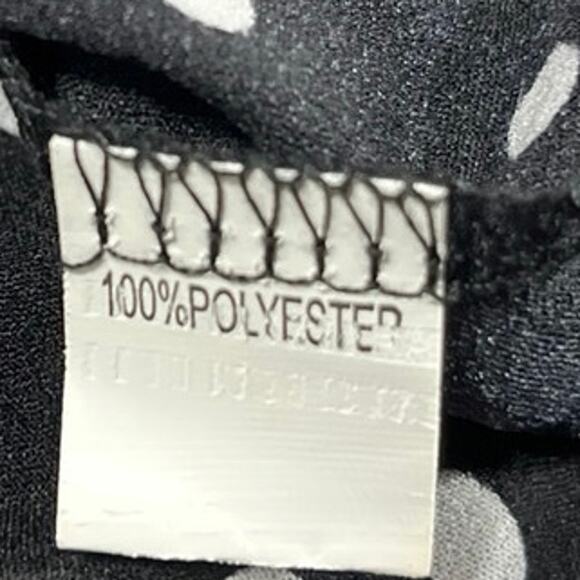 Princess Polly Black White Polka Dots Ruffle Sleeveless Mini Wrap Dress Size 8 - Picture 5 of 5